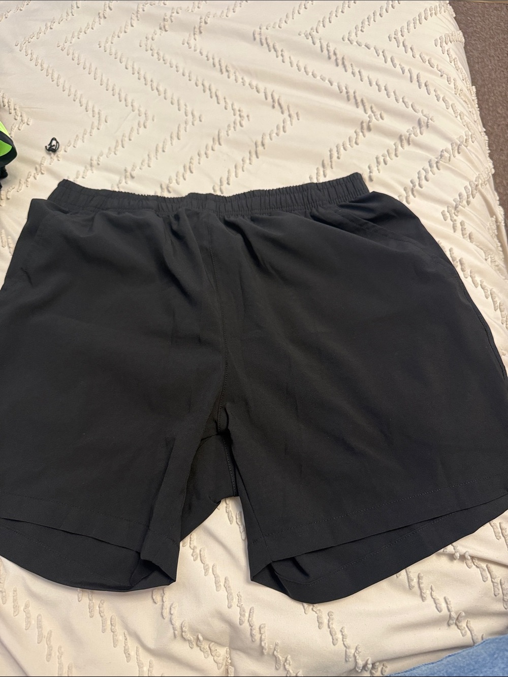 Men's Black Athletic Performance Shorts - Stretch Comfort